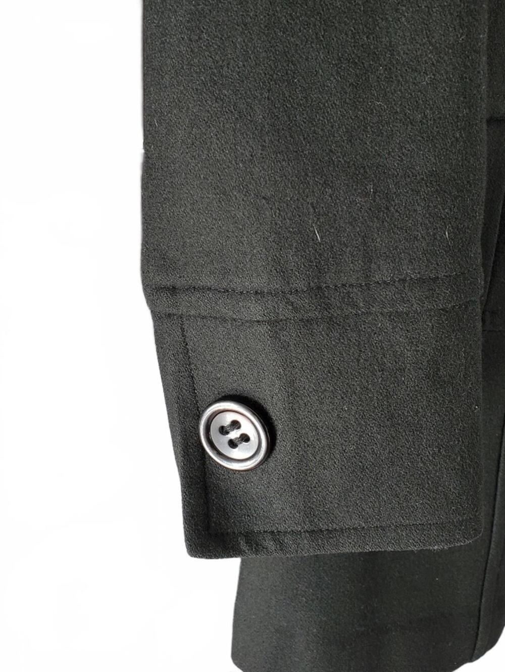 ANTHROPOLOGIE TULLE ORIGINAL CLOTHING Black ¾ Length Winer Coat with Front Pocke - Picture 5 of 7